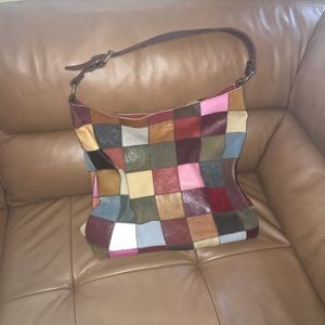 Lucky Brand Leather Patchwork Purse (EUC)
